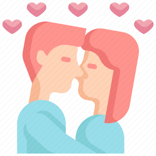 Kiss, kissing, couple, love, valentines, valentines day, relationship icon - Download on Iconfinder