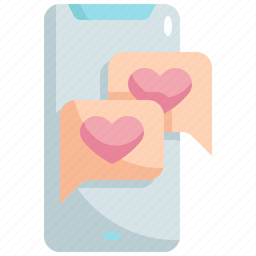 Bubble, chat, conversation, love, valentines, mobile, romance icon - Download on Iconfinder