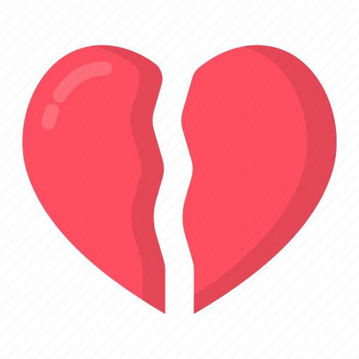 Love and romance, valentines day, romantic, heartbreak, love broken shapes icon - Download on Iconfinder