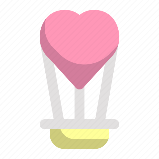 Valentine, romance, love, airship, air ballon, valentines icon - Download on Iconfinder