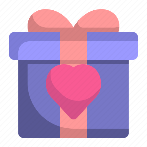 Valentine, romance, love, gift, present, heart icon - Download on Iconfinder