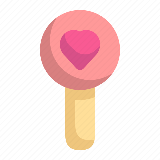 Valentine, romance, love, lolipop, candy, valentines icon - Download on Iconfinder