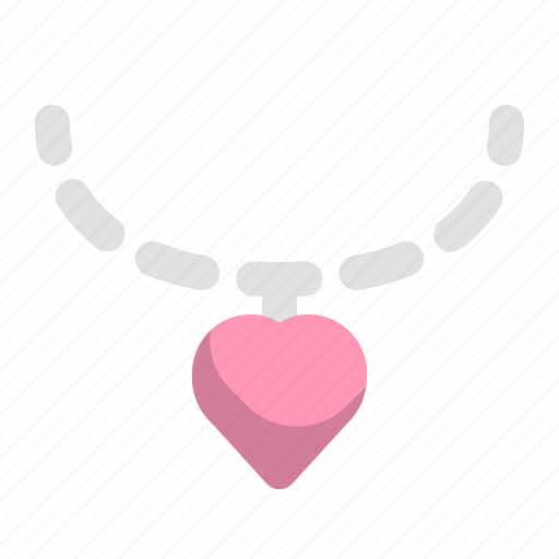 Valentine, romance, love, necklace, gift, present icon - Download on Iconfinder