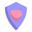 valentine, romance, love, shield, secure, protection 