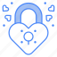 lock, padlock, heart, romantic 