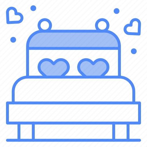 Bed, wedding, double, couple, furniture icon - Download on Iconfinder