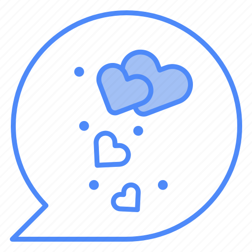 Chat, speech, bubble, heart, conversation icon - Download on Iconfinder