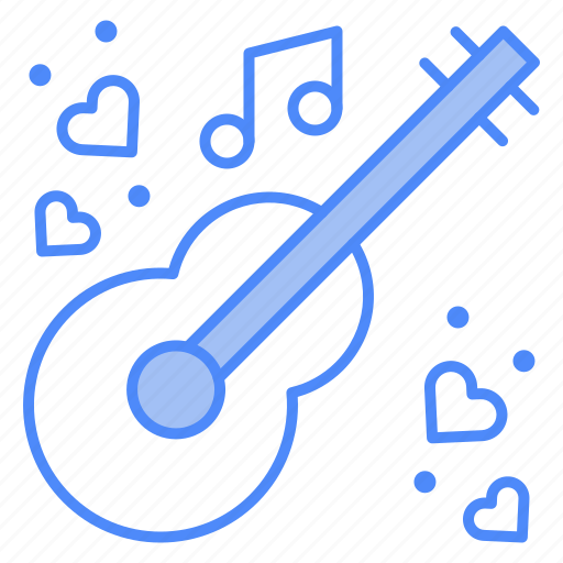 Guitar, music, instrument, romantic, song, acoustic icon - Download on Iconfinder