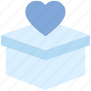 box, delivery, donation, heart, love, valentine’s day