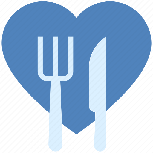Dining, fork, heart, knife, love, valentine’s day icon - Download on Iconfinder