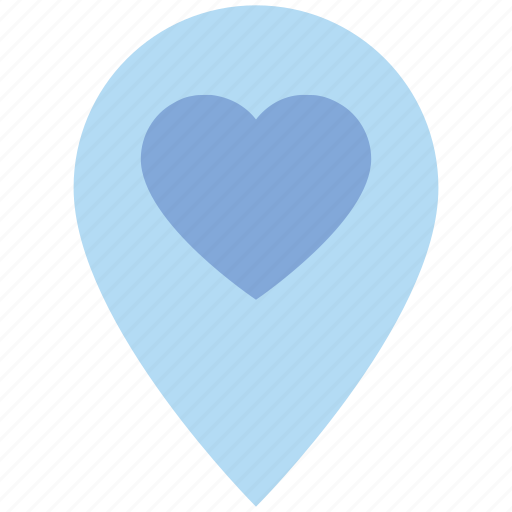 Heart, location, love, marker, navigation, pin, valentine’s day icon - Download on Iconfinder