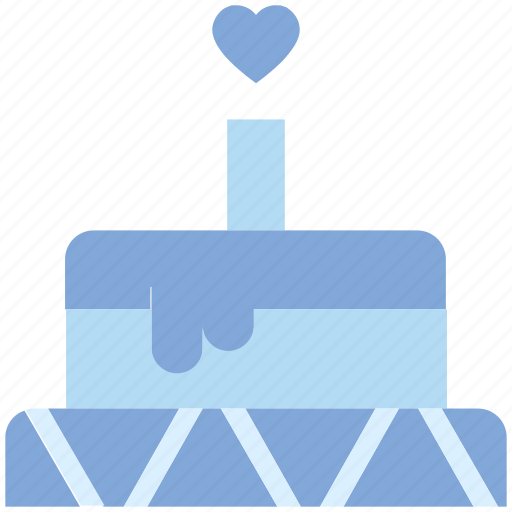 Cake, candle, heart, love, valentine cake, valentine’s day, wedding icon - Download on Iconfinder