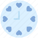 clock, heart, hour, love, time, valentine’s day