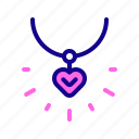 necklace, jewellery, heart, love, valentine day
