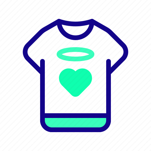 Tshirt, clothes, heart, love, valentine day icon - Download on Iconfinder