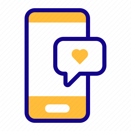 Chat, message, phone, heart, love icon - Download on Iconfinder