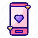 mobile phone, smartphone, phone, heart, love