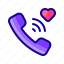 call, phone, heart, love, valentine day