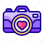 camera, photo, heart, love, valentine day 
