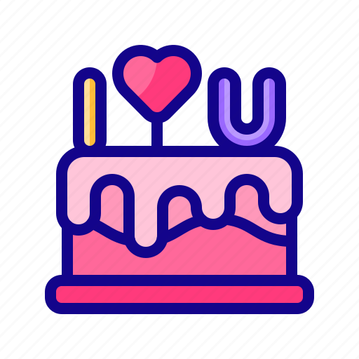 Cake, birthday, anniversary, love, heart icon - Download on Iconfinder