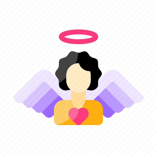 Angel, wings, heart, love, valentine day icon - Download on Iconfinder