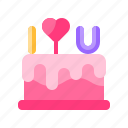 cake, birthday, anniversary, love, heart, valentine