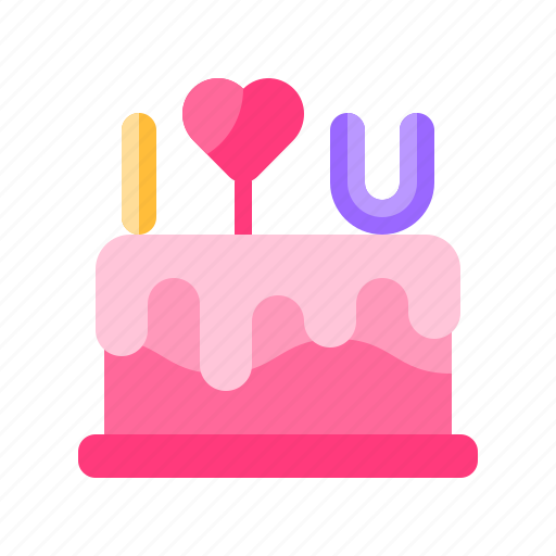 Cake, birthday, anniversary, love, heart, valentine icon - Download on Iconfinder