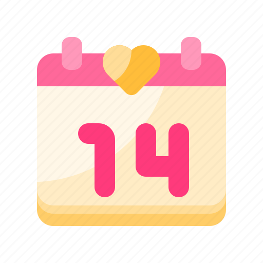 Calendar, date, heart, love, valentine day icon - Download on Iconfinder