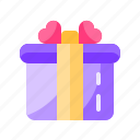 box, heart, love, valentine day, gift box, present