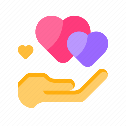 Give, love, hand, heart, valentine day icon - Download on Iconfinder