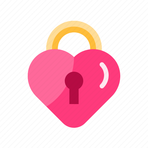Padlock, key, heart, love, valentine day icon - Download on Iconfinder