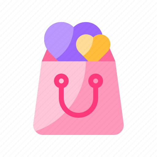 Shopping, bag, heart, love, valentine day icon - Download on Iconfinder