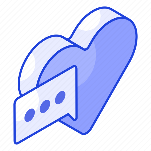Romantic, chat, message, romance, heart, bubble, love icon - Download on Iconfinder