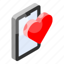romantic, chat, message, romance, heart, mobile, love