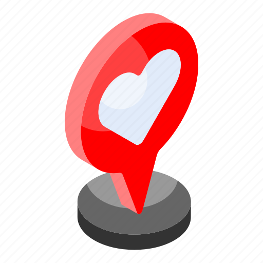 Romantic, place, destination, location, heart, love, placeholder icon - Download on Iconfinder