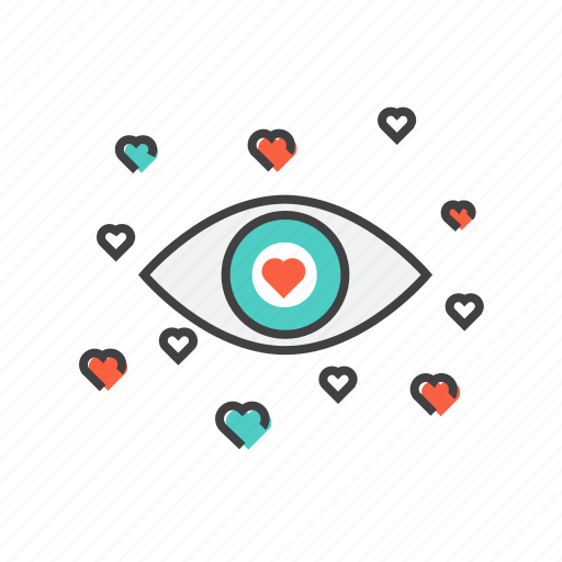 Eyes, heart, valentines, favorite, like, romance icon - Download on Iconfinder