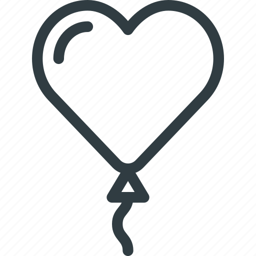 Ballonromantic, celebration, day, heart, love, valentines icon - Download on Iconfinder