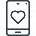 love, message, mobile