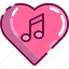 heart, love, music, note, song, valentine 