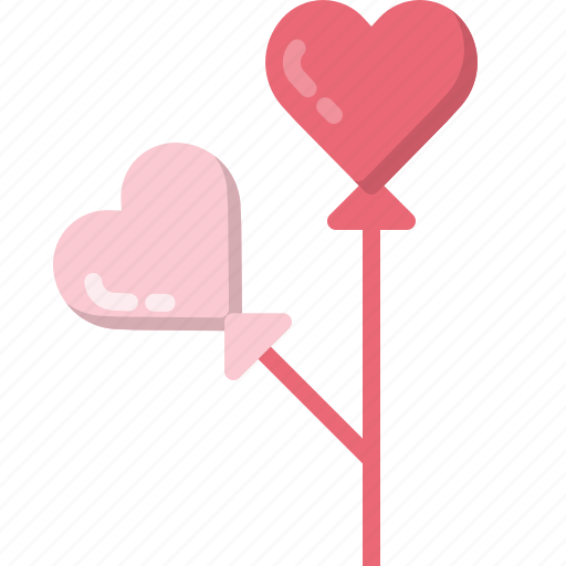 Balloon, celebration, decoration, heart, holiday, love, valentines icon - Download on Iconfinder