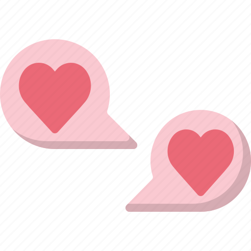 Bubble, chat, communication, heart, love, message, speech icon - Download on Iconfinder