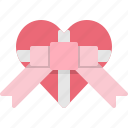 box, decoration, gift, heart, holiday, ribbon, valentines