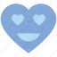 emoji, face, happy, heart, love, valentine’s day 