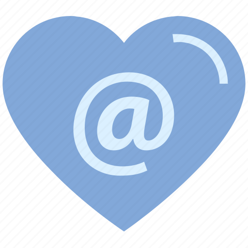 At, heart, internet, love, sign, valentine’s day icon - Download on Iconfinder