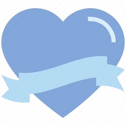 Banner, celebration, heart, love, ribbon, valentine’s day icon - Download on Iconfinder