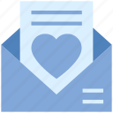 email, envelope, favorite, heart, love letter, open envelope, valentine’s day 