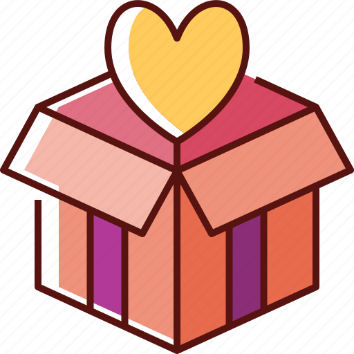 Gift, present, box, celebration, love, surprise, valentine icon - Download on Iconfinder