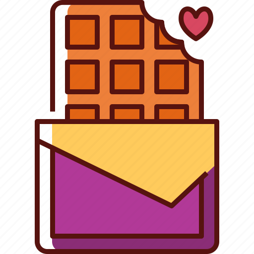 Chocolate, sweet, dessert, food, candy, heart, valentine icon - Download on Iconfinder