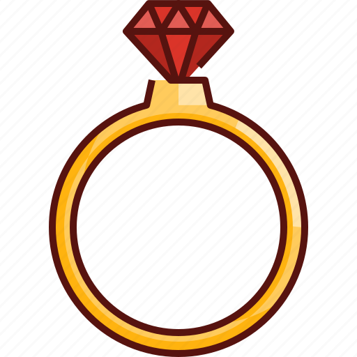 Diamond, ring, diamond ring, wedding ring, wedding, valentine, engagement ring icon - Download on Iconfinder