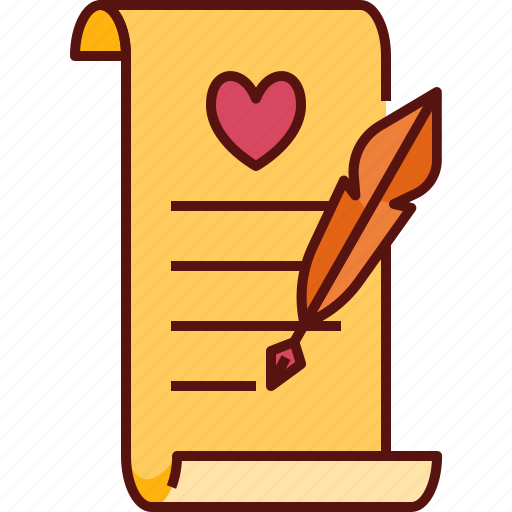 Love, letter, love letter, heart, valentine, love-message, romantic icon - Download on Iconfinder